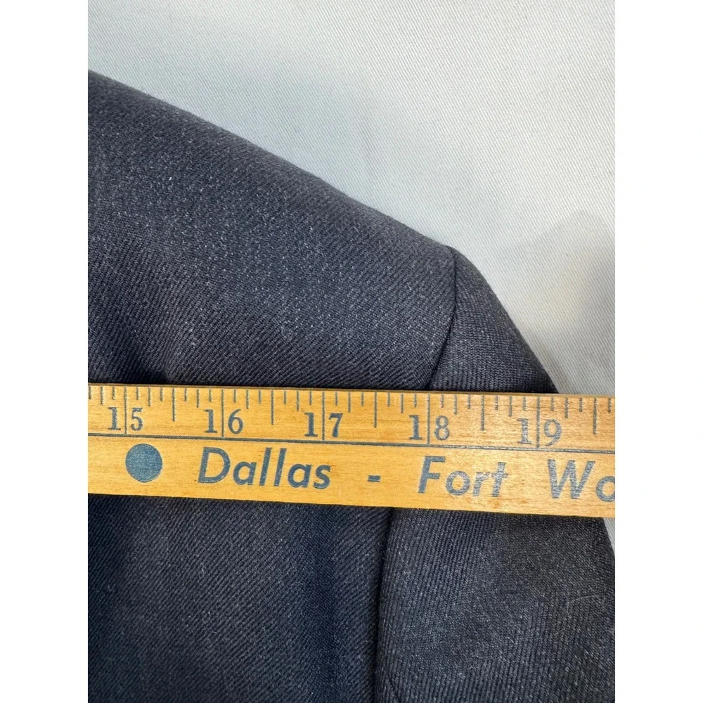 Jack Wills Blazer Sport Coat Jacket 100% Wool Mens XL‎ Navy Blue